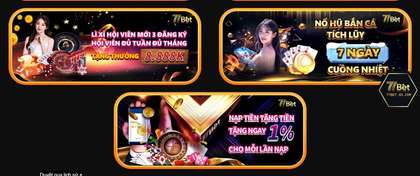 Chương trình khuyến mãi đặc biệt của 77bet